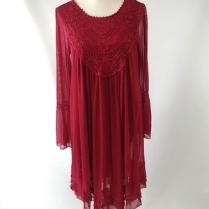 Indigo Thread Company Baby Red Baby Doll Dress